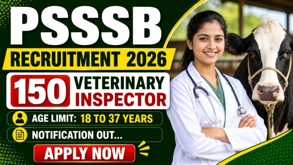 psssb-veterinary-inspector-recruitment-2026-short-notice-apply-online-for-150-posts-fr-69eb08ebb4a3e65590664-1200-1024x576 PSSSB Veterinary Inspector Recruitment 2026 Notification Out - Apply Online for 150 Posts from May 4